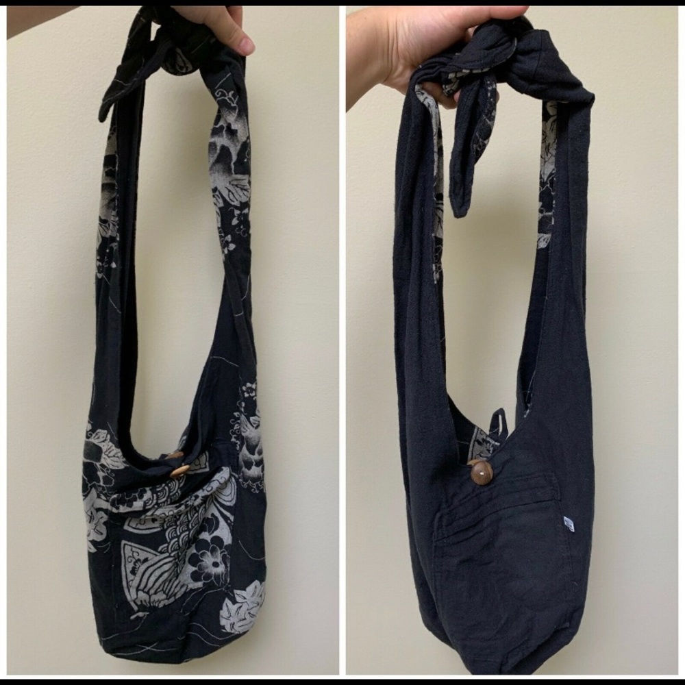 Reversible navy bag